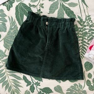 green zara skirt